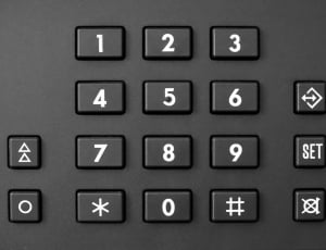 black numerical buttons thumbnail