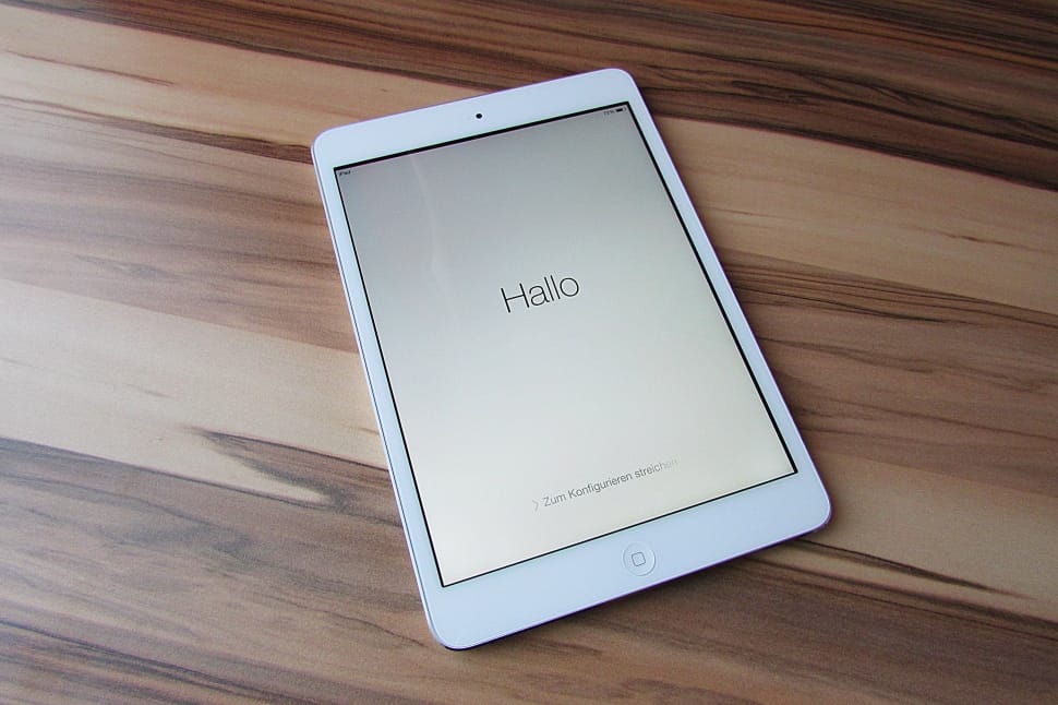 white ipad preview