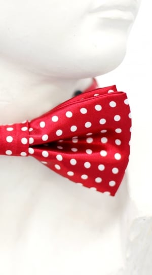 Tie, Red, Loop, Fly, Points, White, polka dot, spotted thumbnail