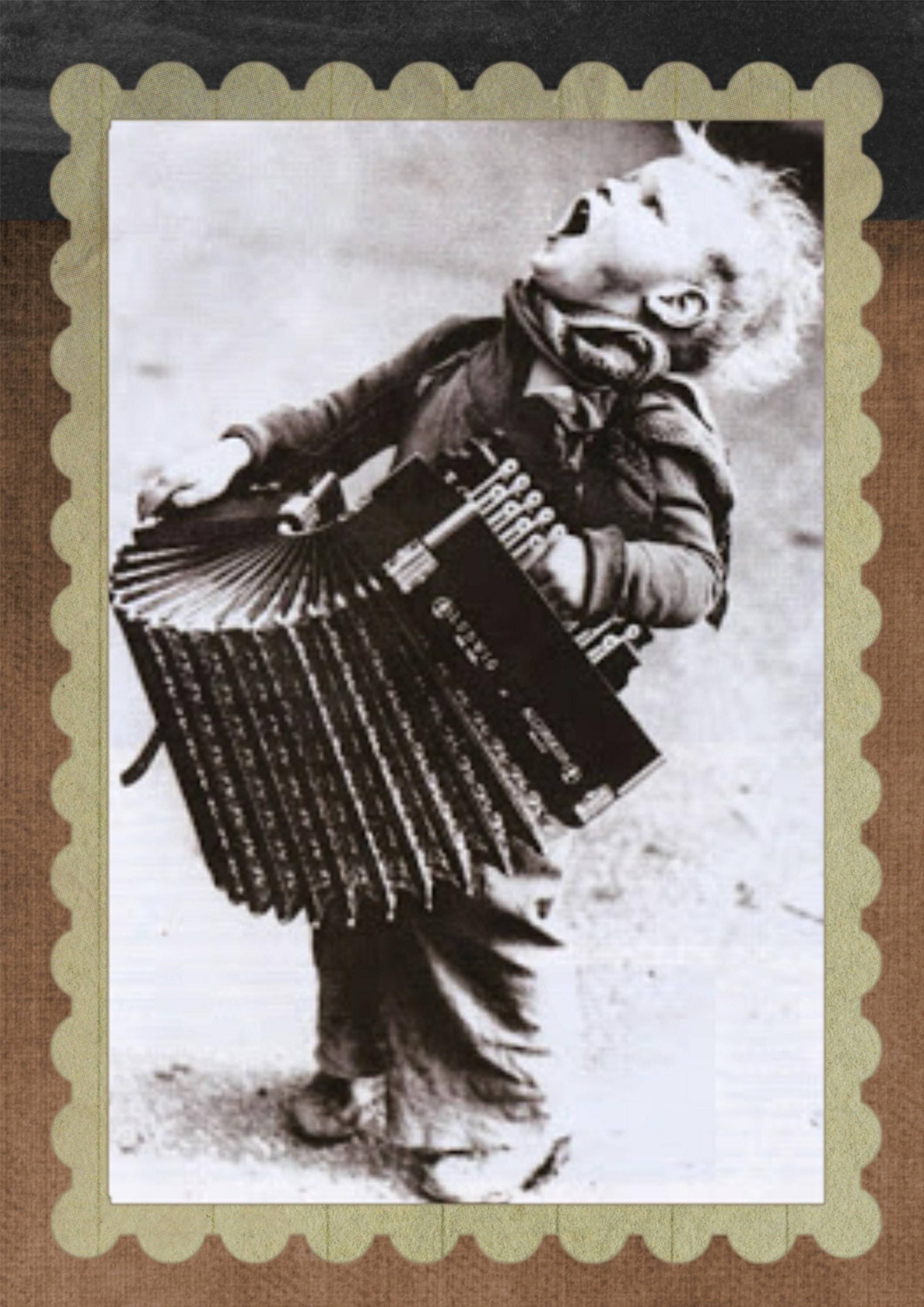 Sing, Boy, Accordion, Vintage, Music, old-fashioned, no people