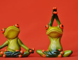 Gymnastics, Yoga, Funny, Frogs, Fig, food and drink, colored background thumbnail