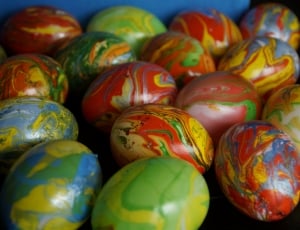 Egg, Colorful, Easter Eggs, Marbled, easter, easter egg thumbnail