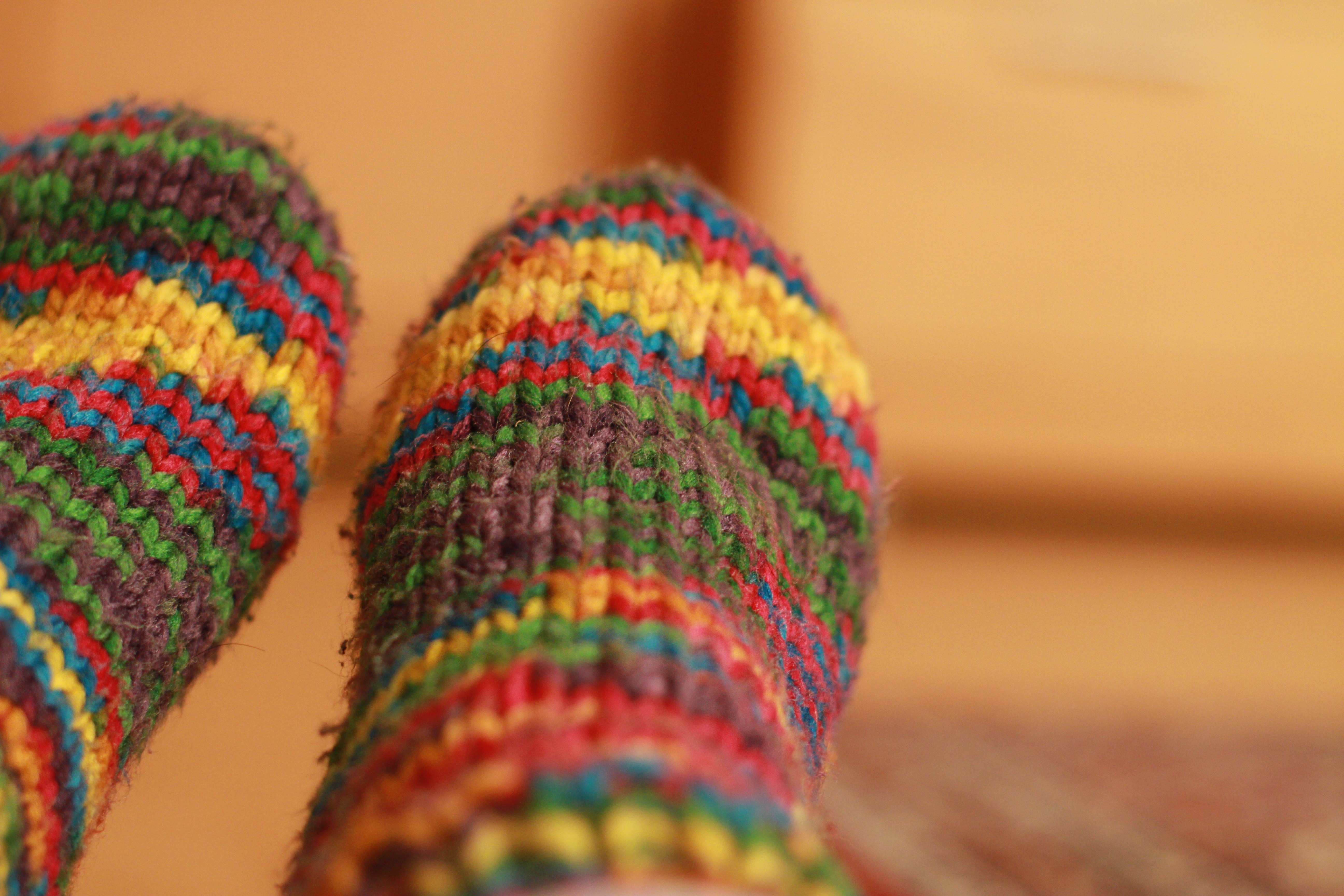 Knit, Warm, Winter, Sock, Colorful, multi colored, wool