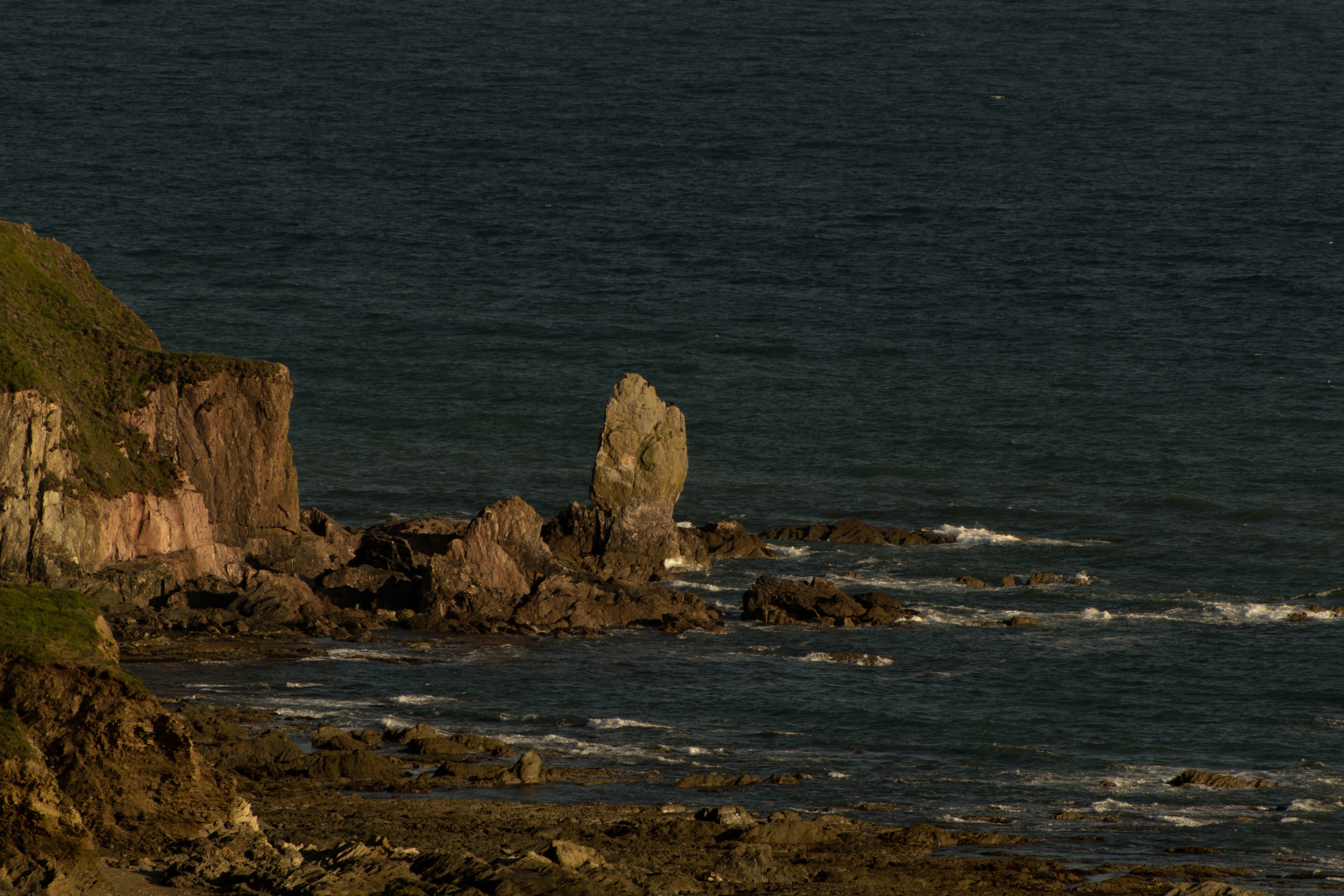 brown sea rocks