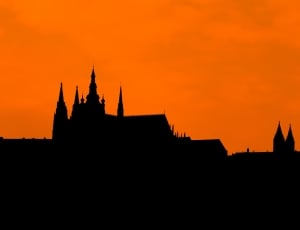 castle silhouette at golden hour thumbnail