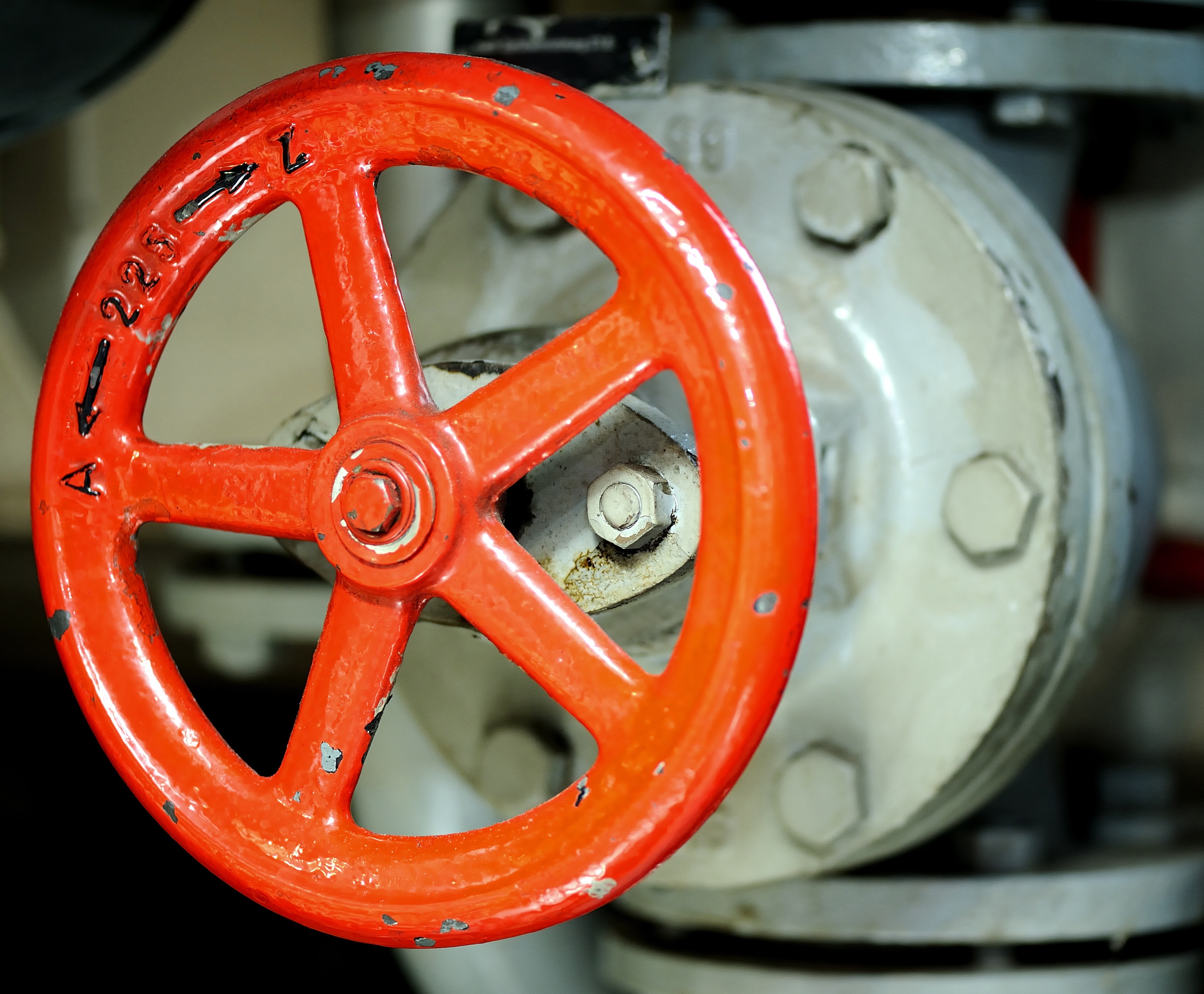 orange steel valve