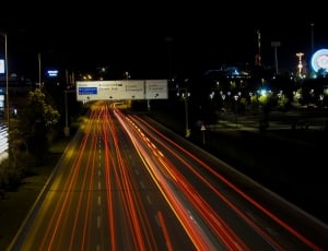 Long-Exposure, Park, Traffic, Cars, night, illuminated thumbnail