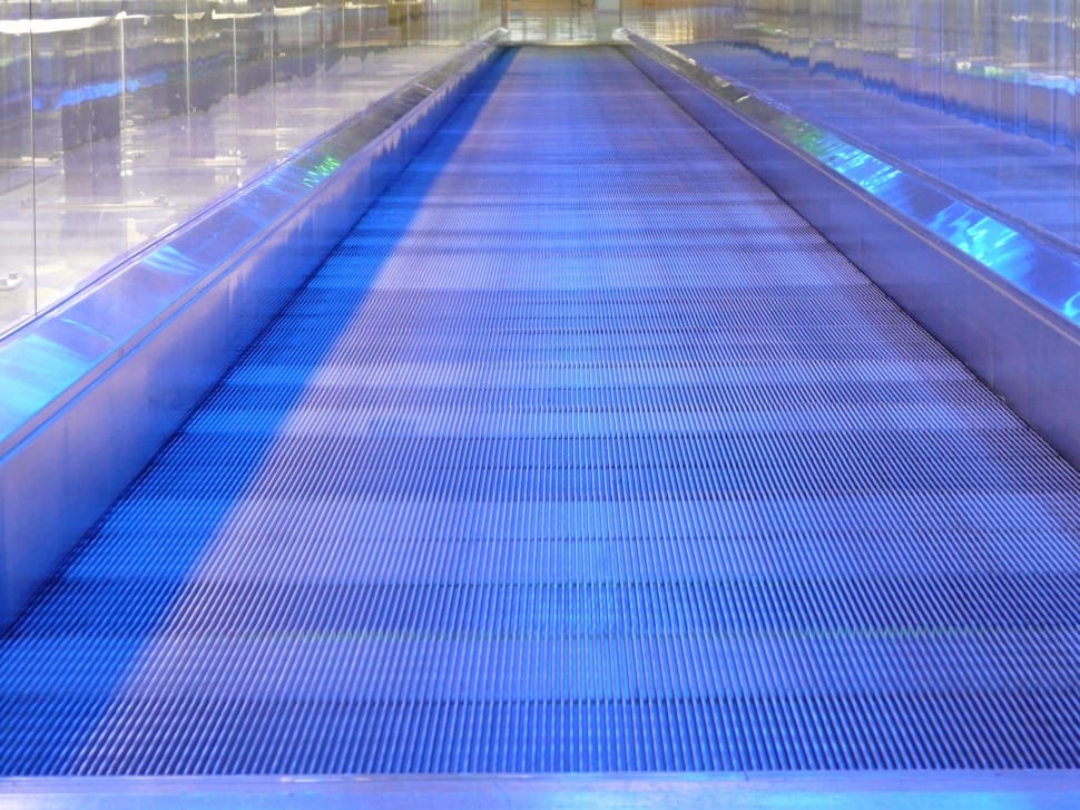 Moving Walkway, Metal Segments, swimming pool, blue preview