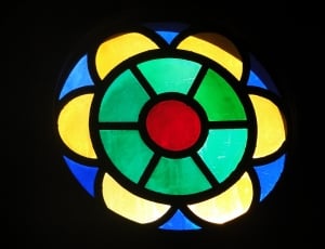 Glass, Art, Sacra, Stained Glass, Chapel, multi colored, circle thumbnail
