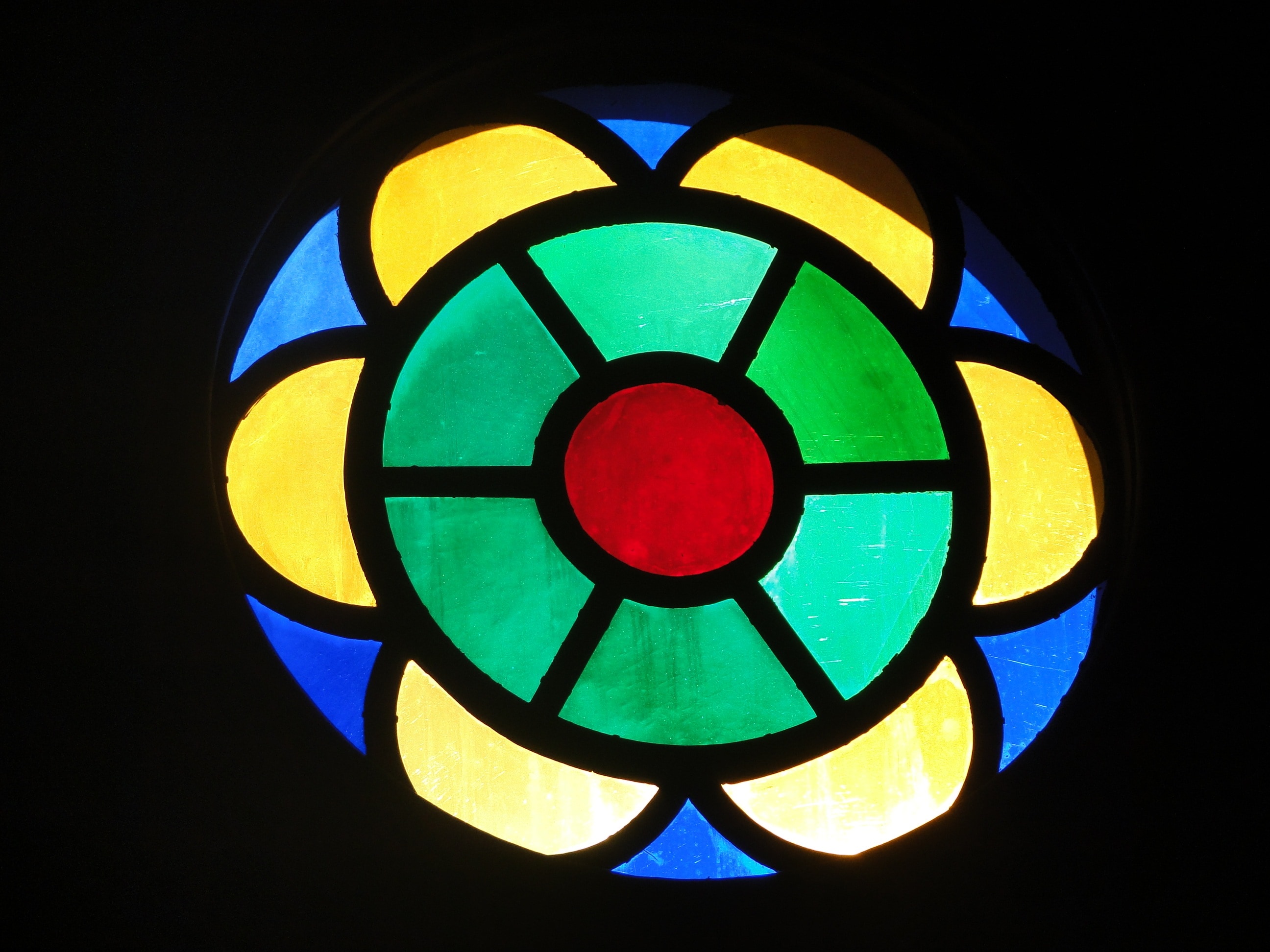 Glass, Art, Sacra, Stained Glass, Chapel, multi colored, circle