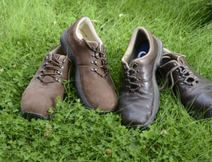 two pairs leather shoes thumbnail