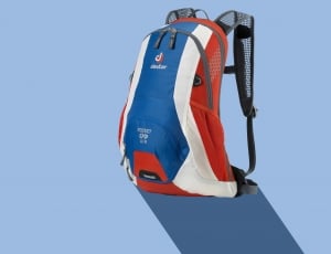 White, Backpack, Sport, Blue, Leisure, blue, red thumbnail