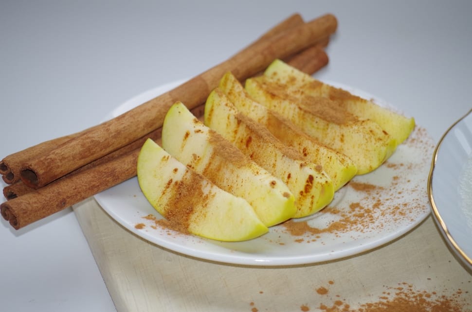 Cinnamon, Health, Fruit, Apple, Plate, food and drink, slice preview