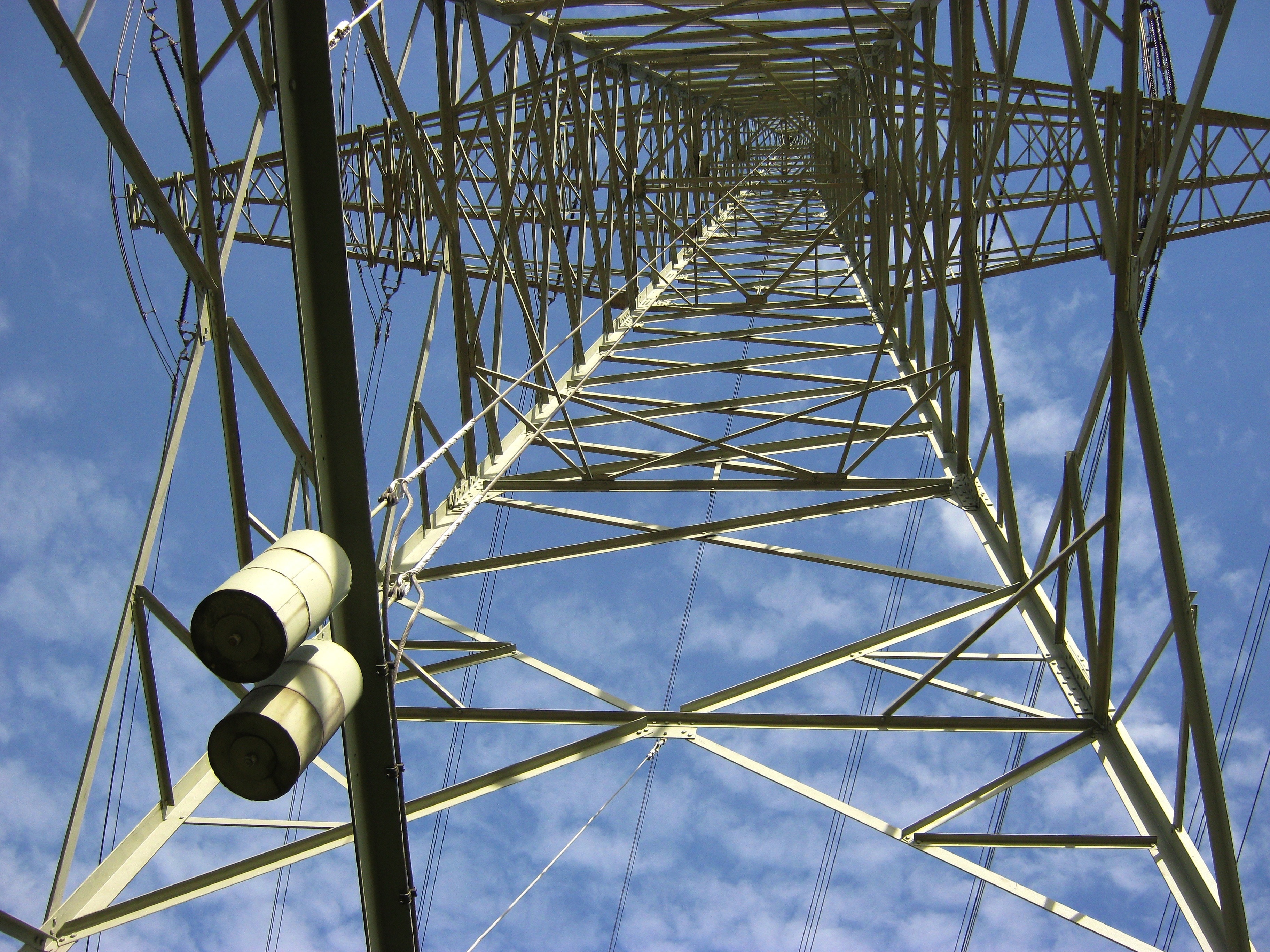 grey metal communication tower