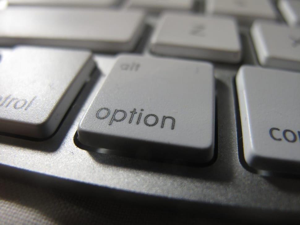 keyboard option button close up photo preview