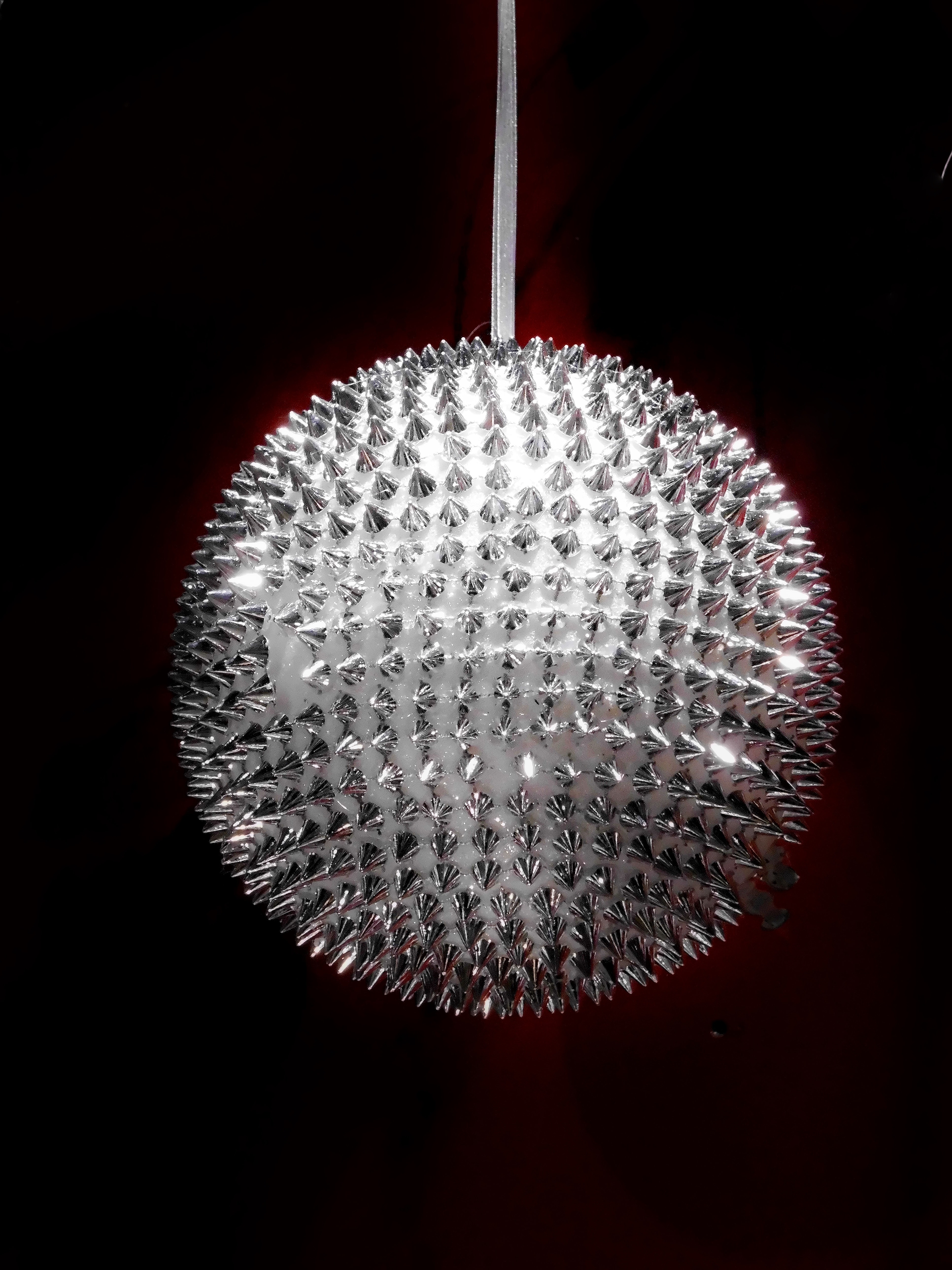 white round spiky pendant lamp