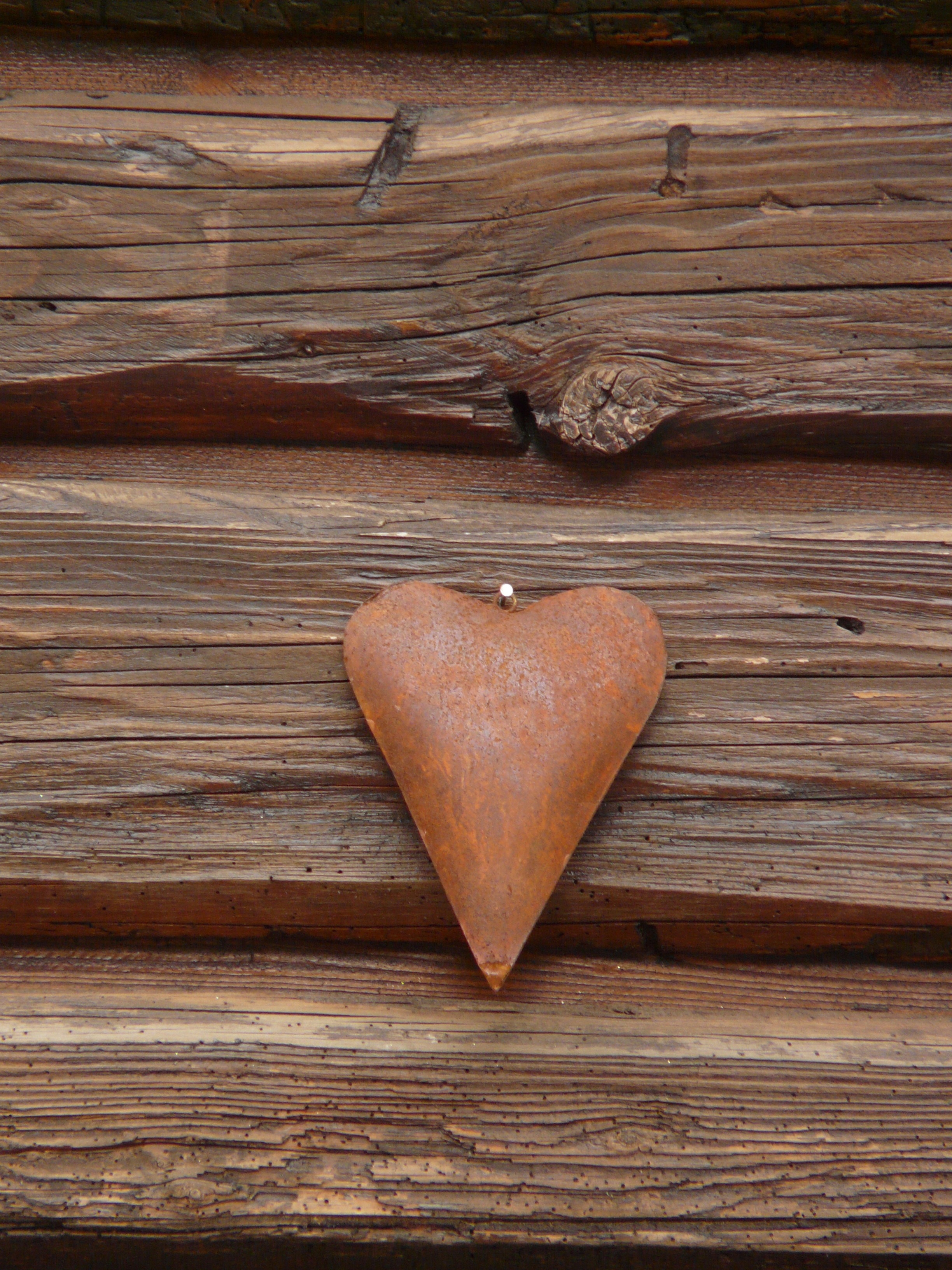 brown wooden heart shape ornament