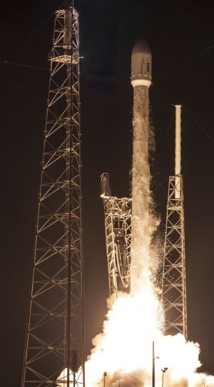 Spacex, Rocket Launch, Night, Countdown, smoke - physical structure, industry thumbnail