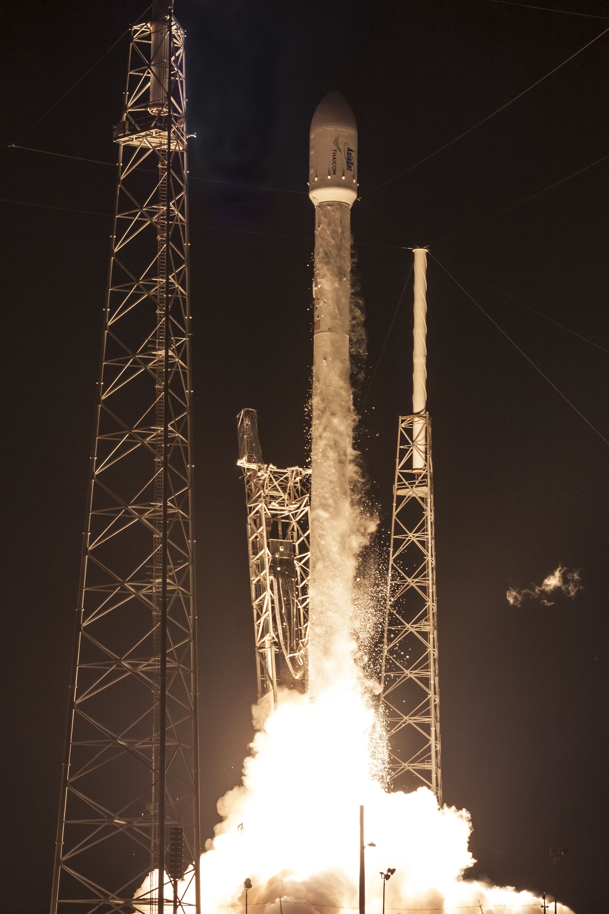 Spacex, Rocket Launch, Night, Countdown, smoke - physical structure, industry