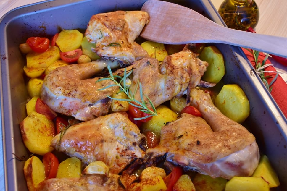 roasted chicken with vegetables preview