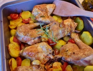 roasted chicken with vegetables thumbnail