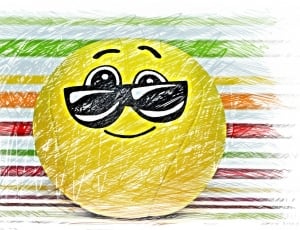 smiley with sunglasses illustration thumbnail