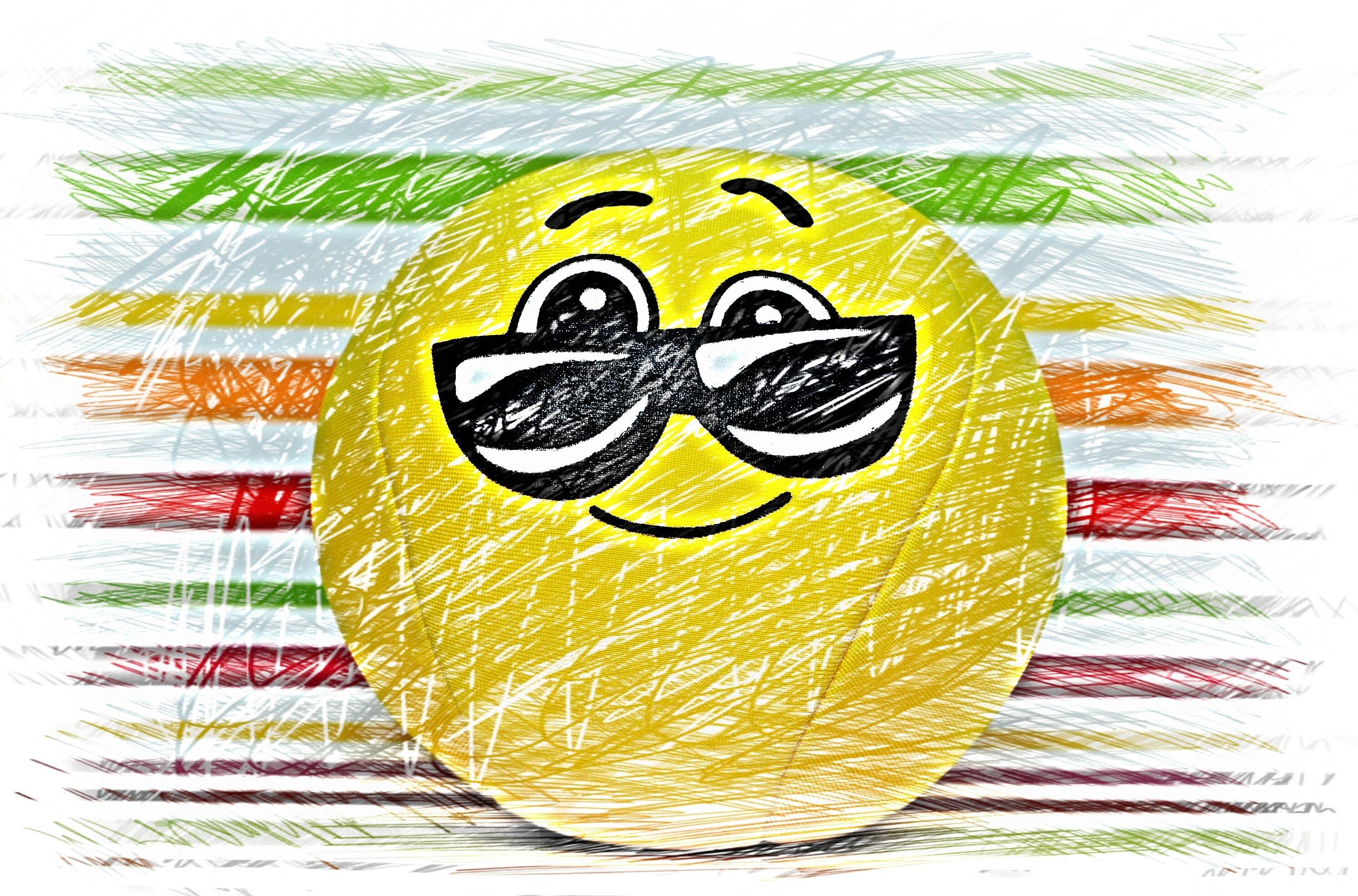 smiley with sunglasses illustration
