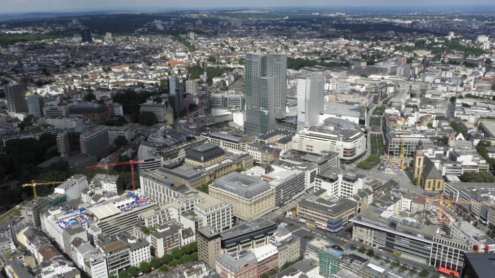 aerial view of city building under clear sky during day time preview