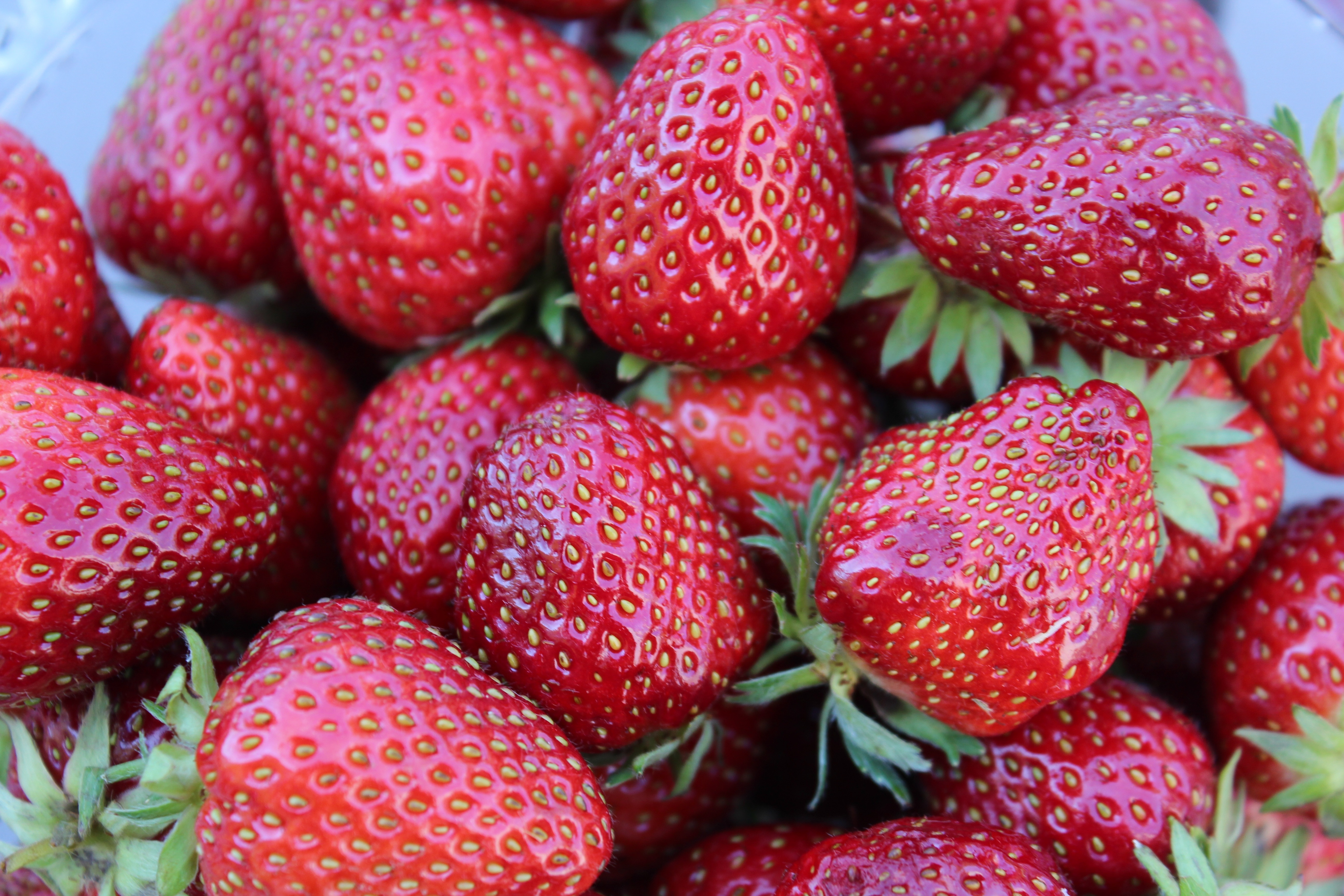 strawberry fruits lot