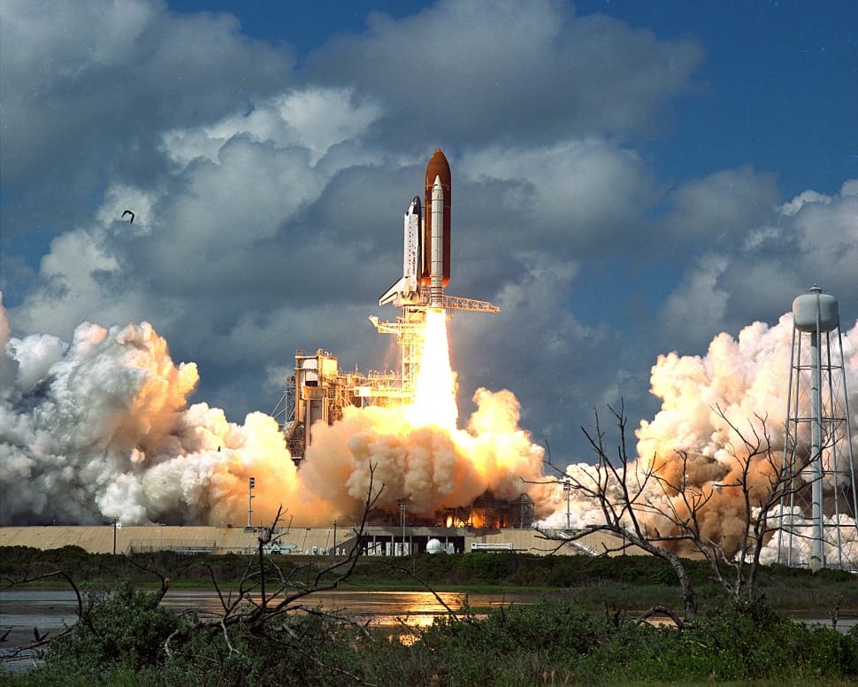Mission, Launch, Discovery Space Shuttle, smoke - physical structure, space exploration preview
