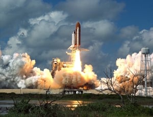 Mission, Launch, Discovery Space Shuttle, smoke - physical structure, space exploration thumbnail