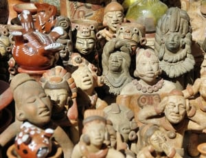 native american ceramic figurine lot thumbnail