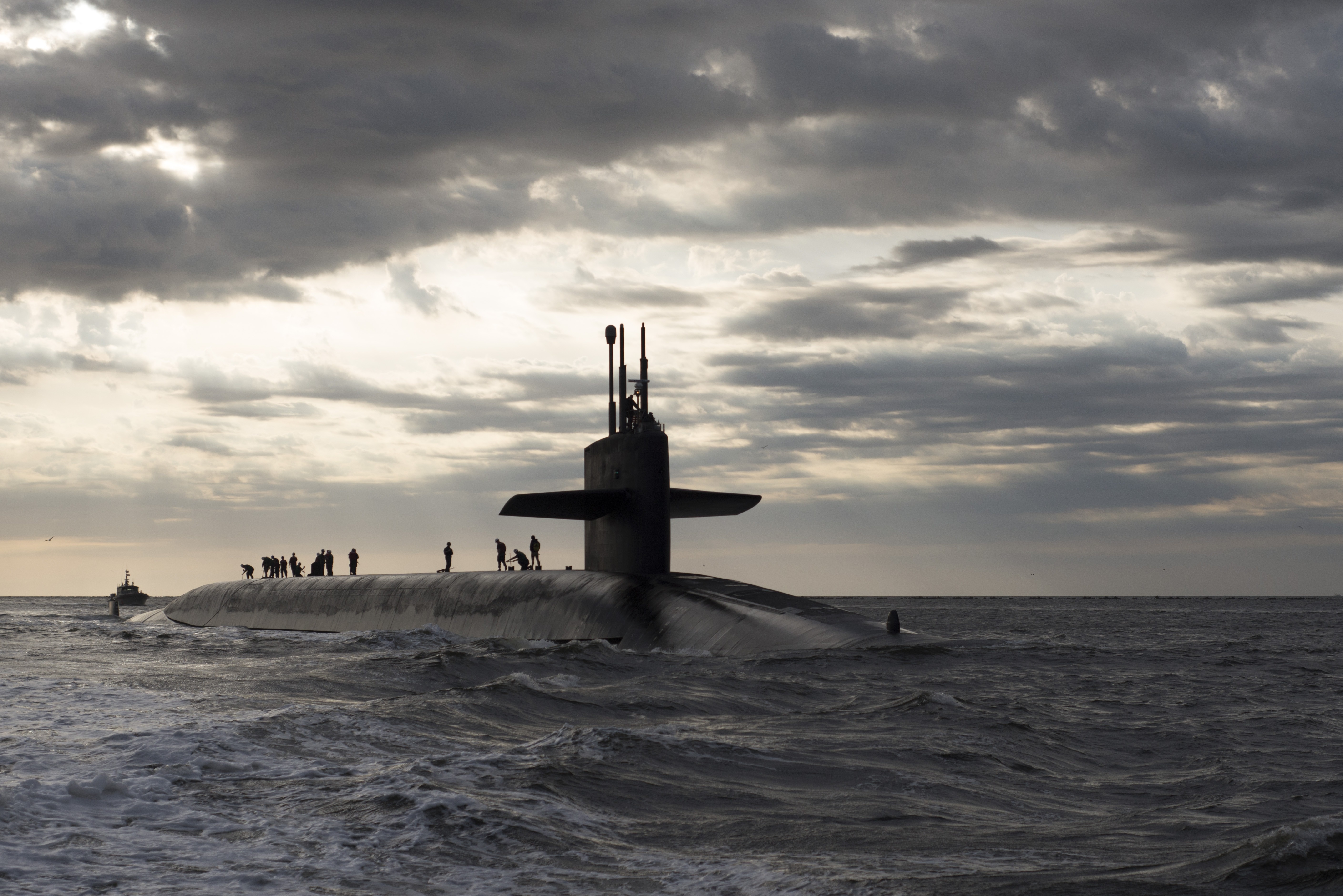black submarine during daytime