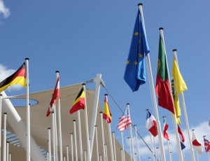 Flags, Blow, Flag, Flutter, Lisbon, flag, in a row thumbnail