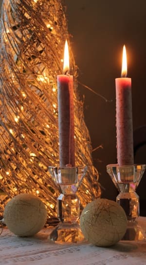 2 red taper candle thumbnail