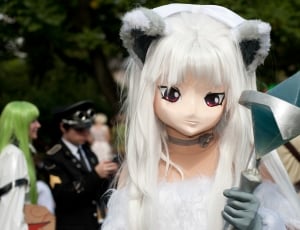 woman in anime costume during daytime photo thumbnail