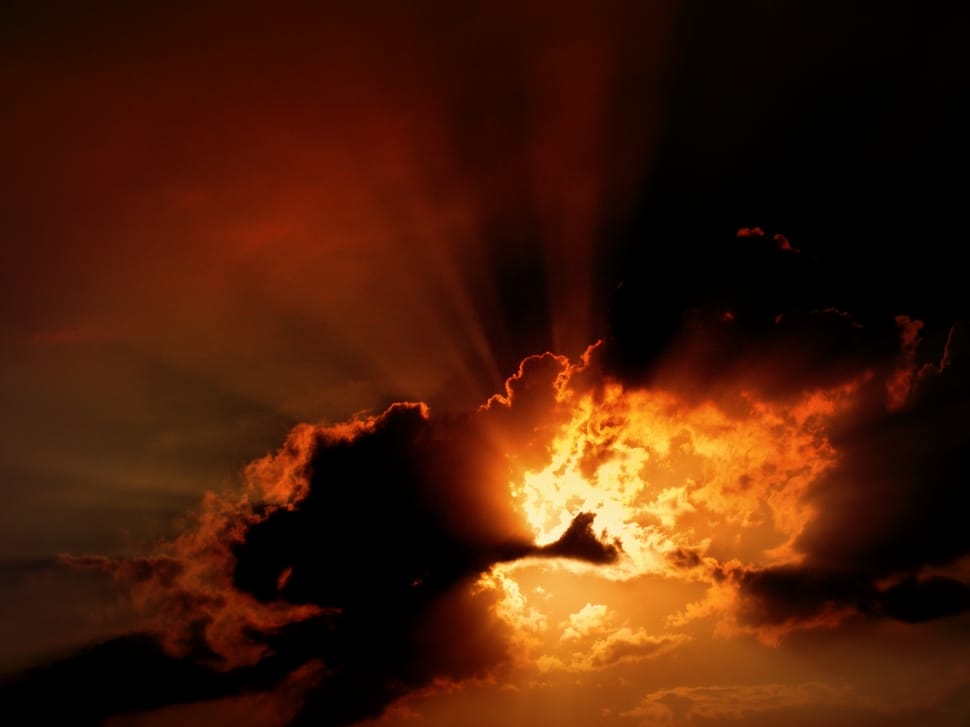 Sunset, Sun, In The Evening, Cloud, Fire, heat - temperature, danger preview