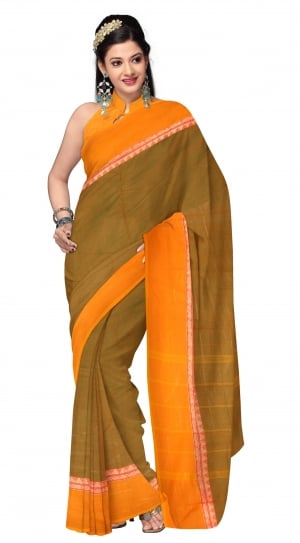 woman's orange and brown salwar kameez thumbnail