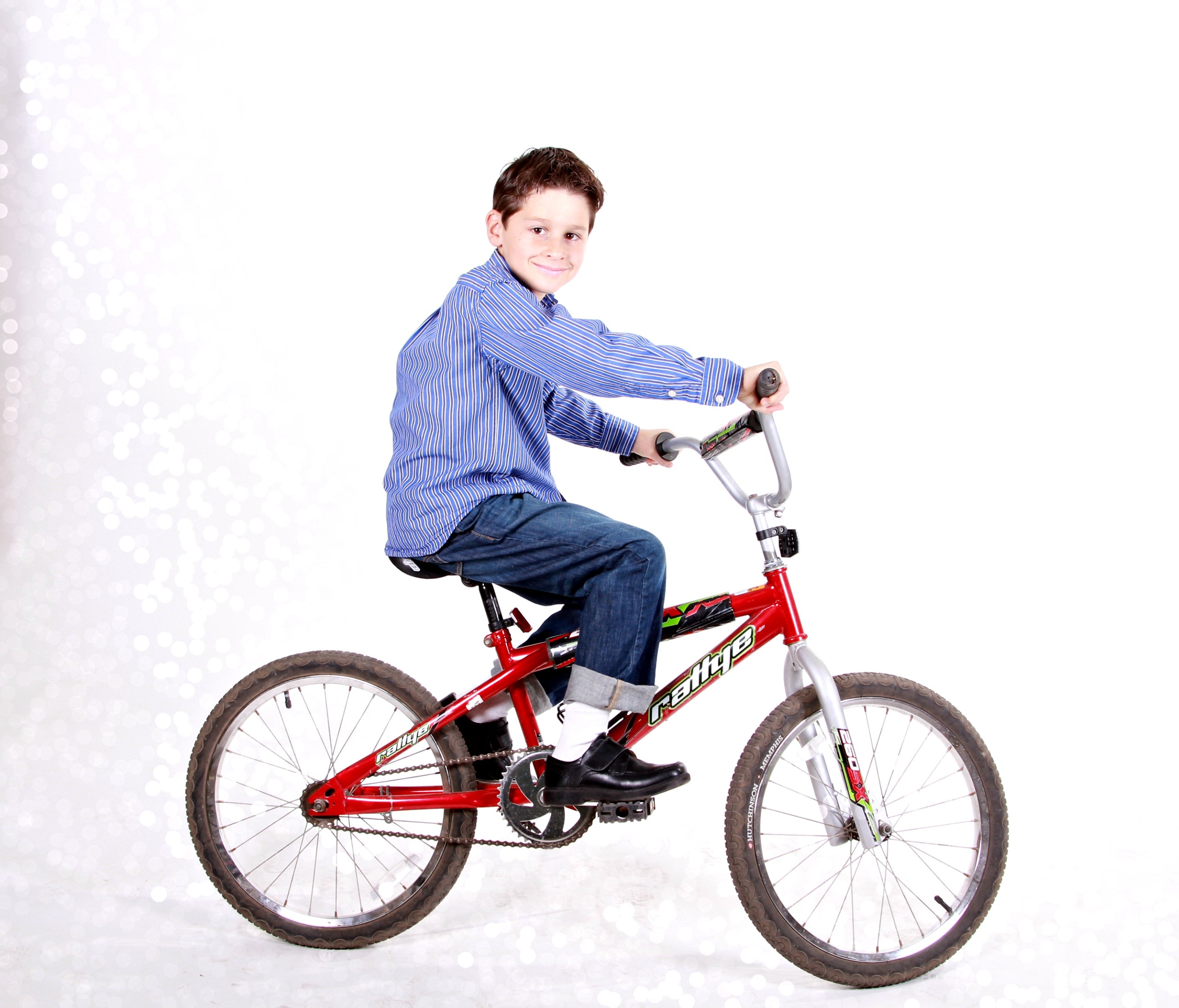 toddler's red bmx bicycle
