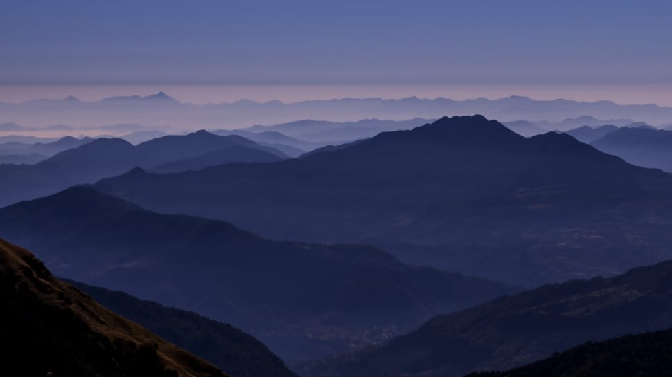 dusk mountain photograph preview