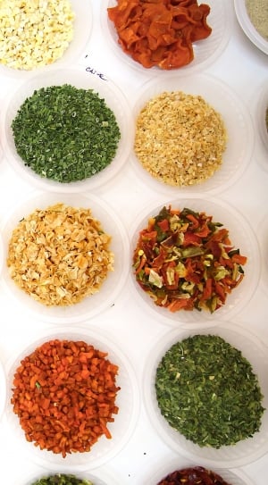 assorted sliced spices and vegetables thumbnail
