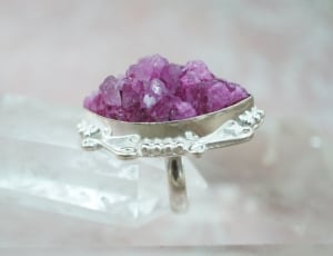 purple fragments in silver container thumbnail