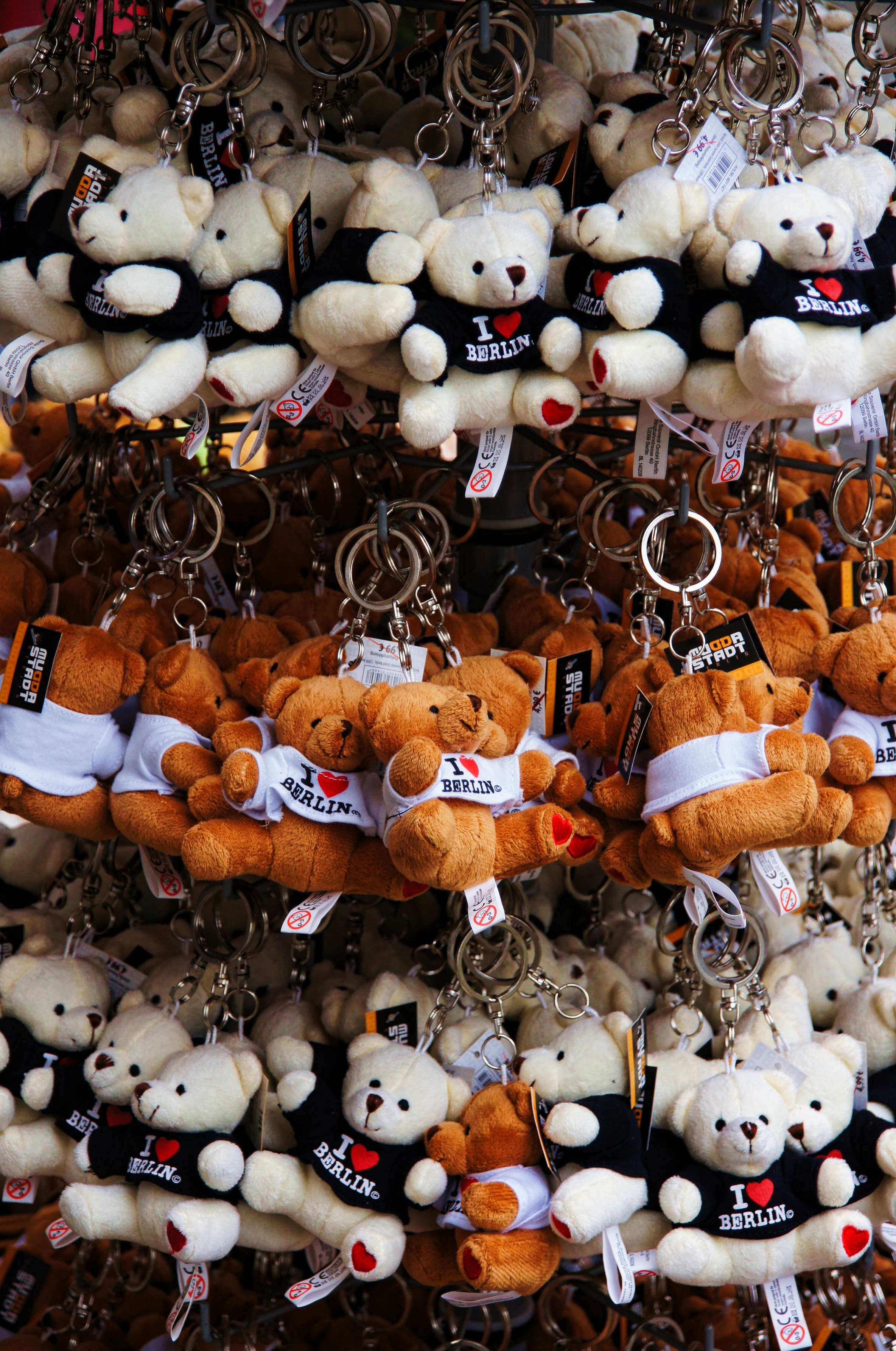 assorted bear keychains