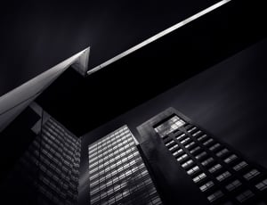 gray scale photo of buildings thumbnail