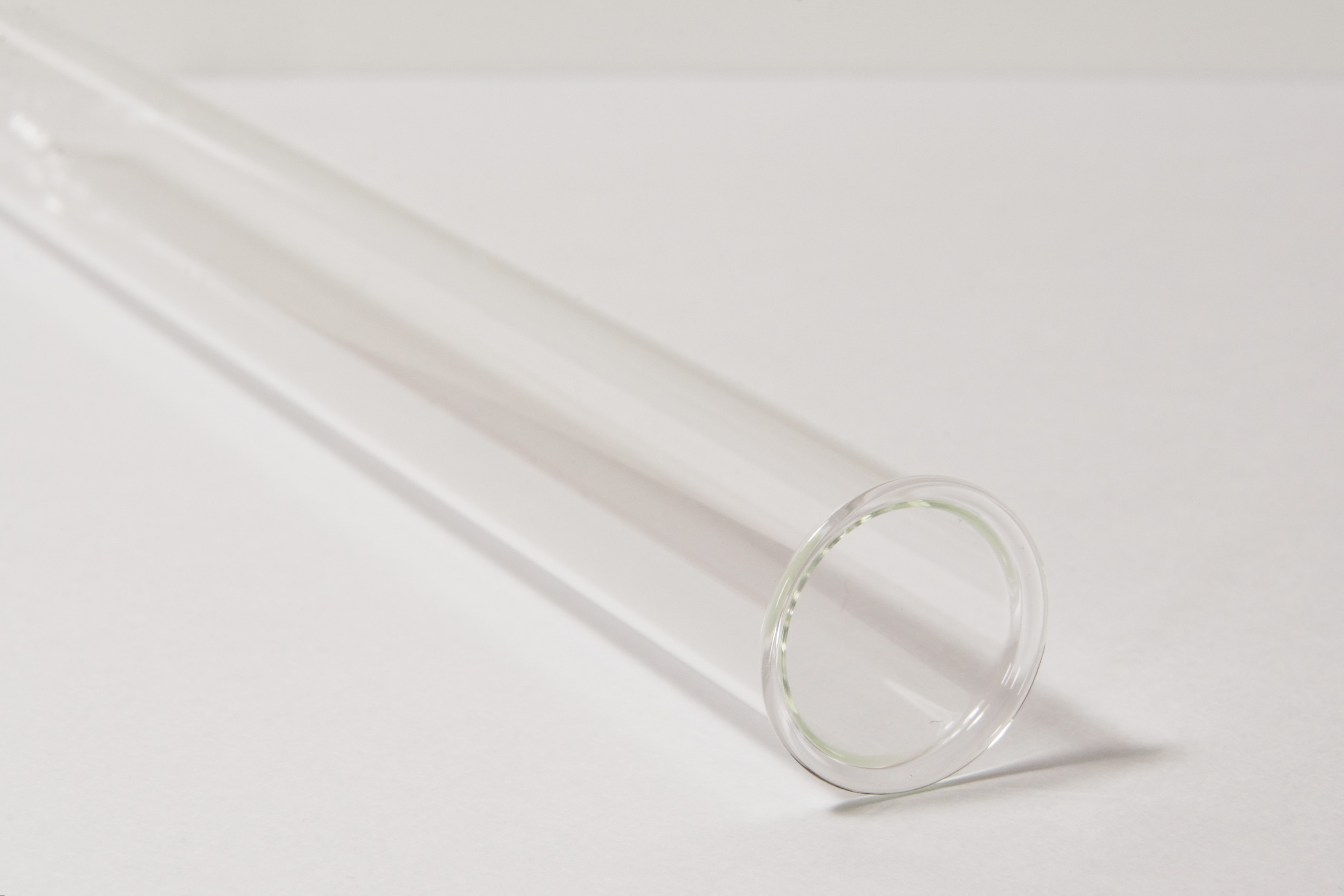 clear glass tube