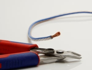 gray red and blue cutting pliers thumbnail