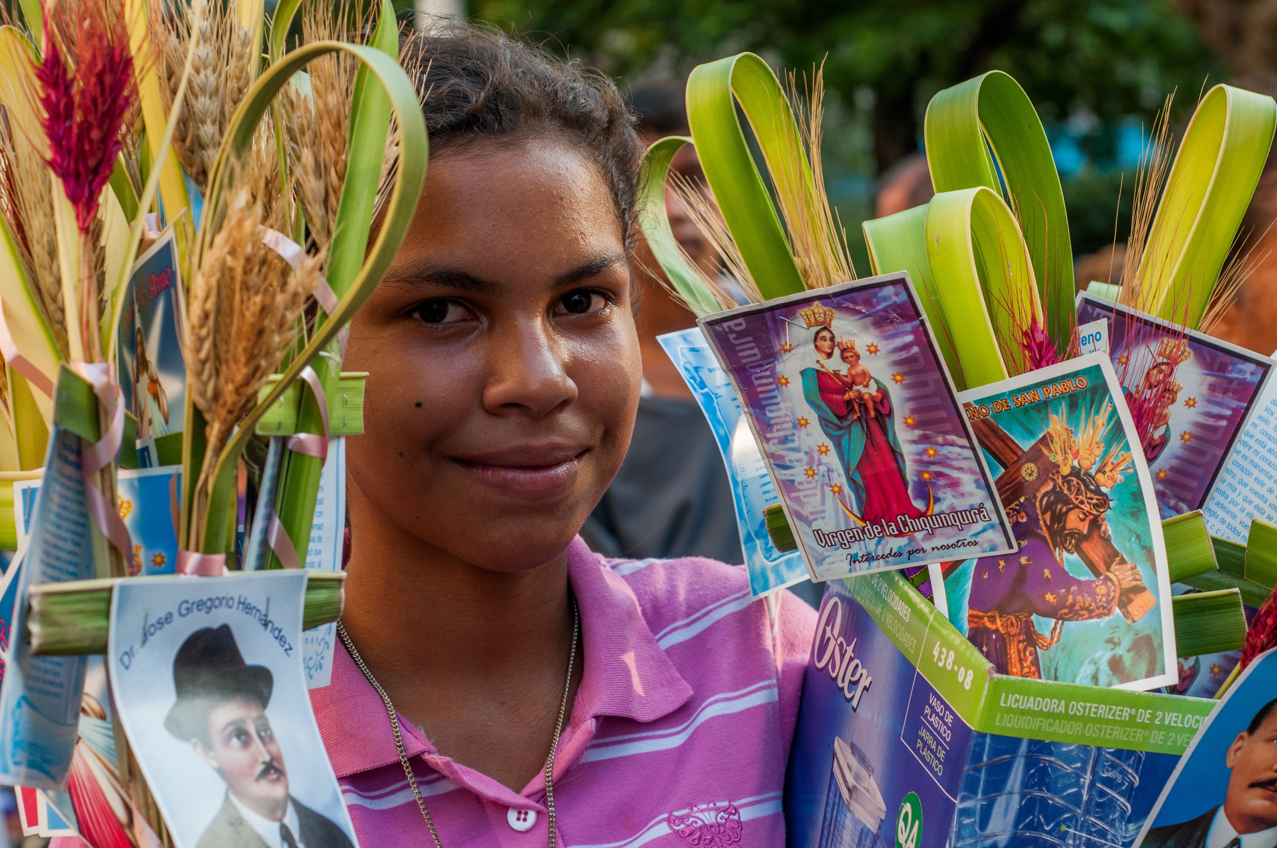Young, Girl, Vendor, Palm Sunday, one woman only, only women