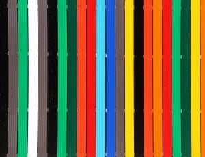 Fence, Paling, Wood Fence, Battens, multi colored, variation thumbnail