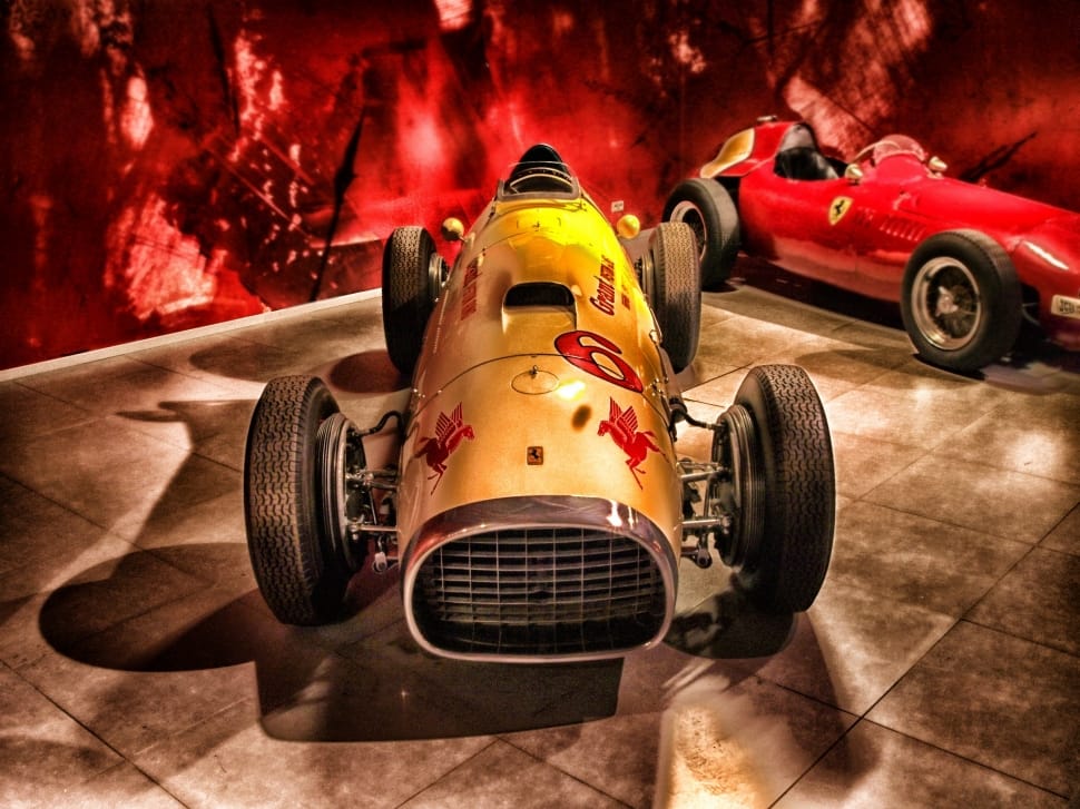 yellow vintage racekart preview