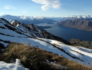 Lake, New Zealand, Mountain, mountain, snow thumbnail